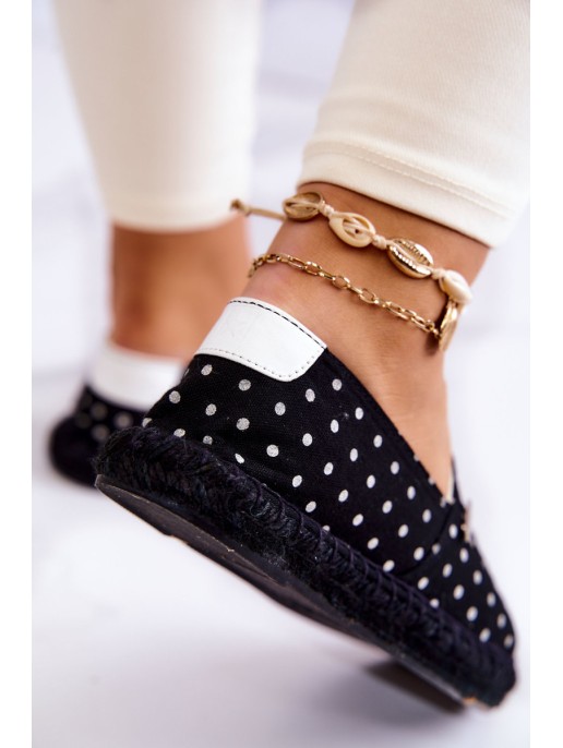 Women's Espadrilles With Polka Dots Big Star JJ274867 Black Women's Espadrilles With Polka Dots Big Star JJ274867 Black