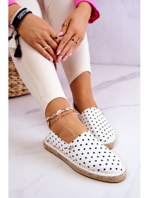 Women's Espadrilles With Polka Dots Big Star JJ274870 White