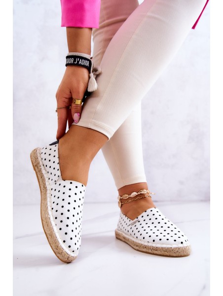 Women's Espadrilles With Polka Dots Big Star JJ274870 White