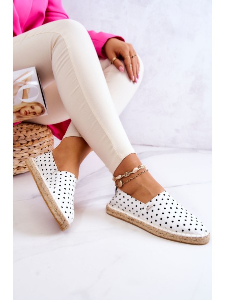 Women's Espadrilles With Polka Dots Big Star JJ274870 White