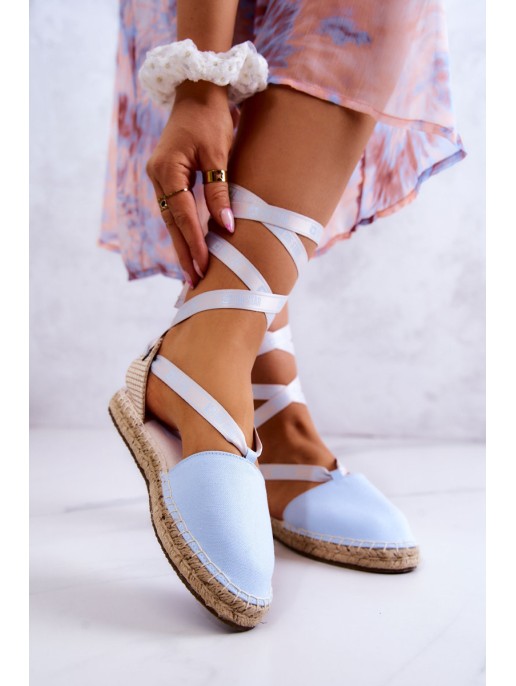 Women's Tied Espadrilles Big Star JJ274863 Blue Women's Tied Espadrilles Big Star JJ274863 Blue