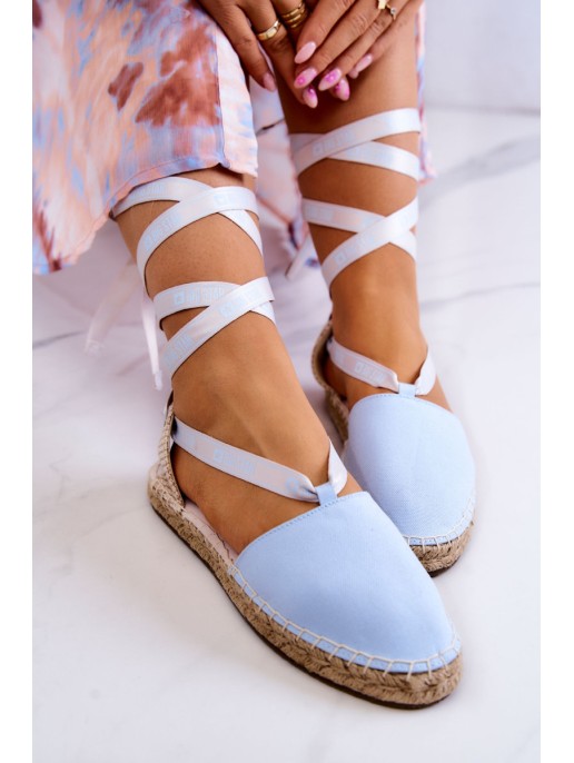 Women's Tied Espadrilles Big Star JJ274863 Blue Women's Tied Espadrilles Big Star JJ274863 Blue