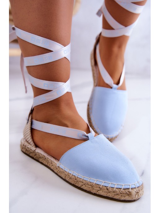 Women's Tied Espadrilles Big Star JJ274863 Blue Women's Tied Espadrilles Big Star JJ274863 Blue