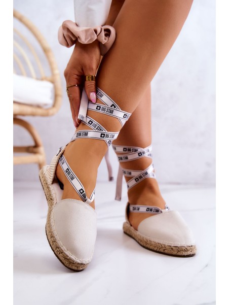 Women's Tied Espadrilles Big Star JJ274862 Beige
