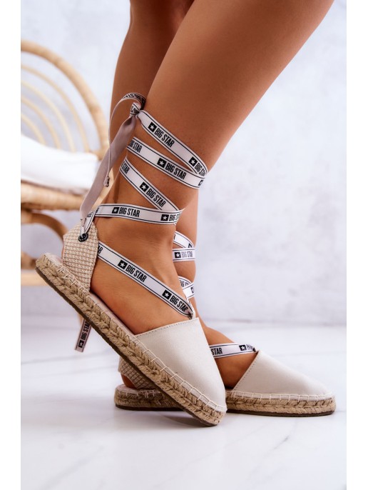 Women's Tied Espadrilles Big Star JJ274862 Beige