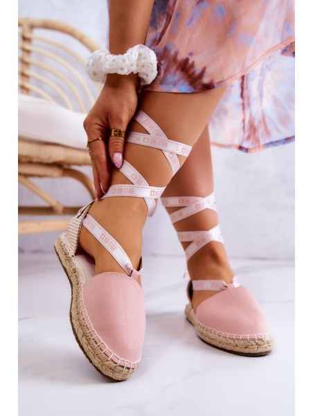 Women's Tied Espadrilles Big Star JJ274864 Pink