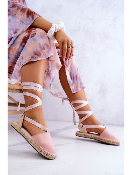 Women's Tied Espadrilles Big Star JJ274864 Pink