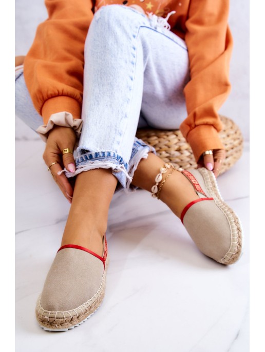 Užsegamos espadrilės Big Star JJ274879 Beige Užsegamos espadrilės Big Star JJ274879 Beige