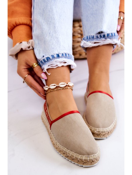 Užsegamos espadrilės Big Star JJ274879 Beige