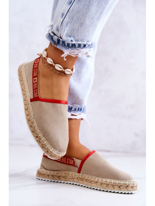 Užsegamos espadrilės Big Star JJ274879 Beige Užsegamos espadrilės Big Star JJ274879 Beige