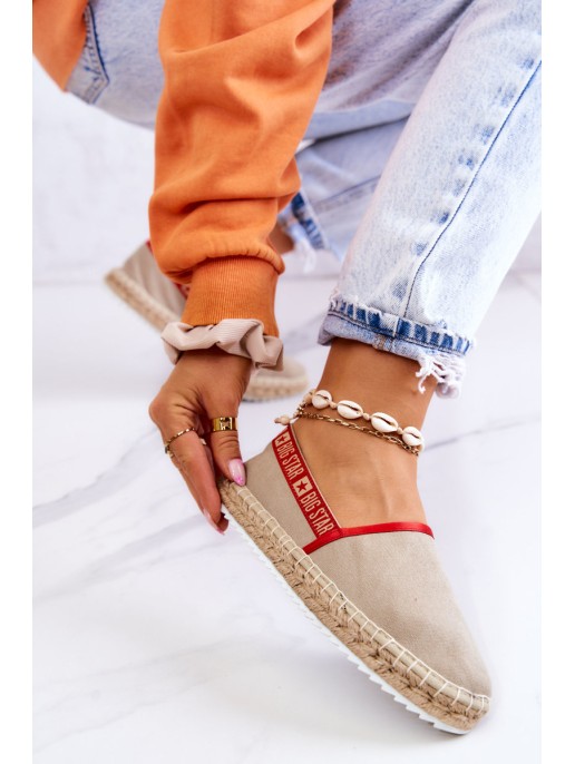 Užsegamos espadrilės Big Star JJ274879 Beige Užsegamos espadrilės Big Star JJ274879 Beige