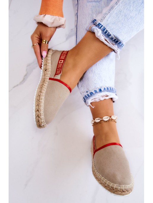 Užsegamos espadrilės Big Star JJ274879 Beige Užsegamos espadrilės Big Star JJ274879 Beige