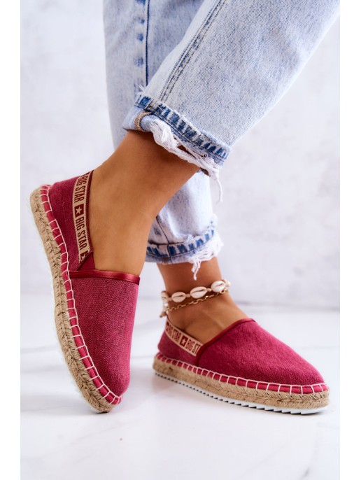 Slip-on espadrilles Big Star JJ274880 Dark pink