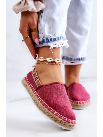 Užsegamos espadrilės Big Star JJ274880 Tamsiai rožinė 2