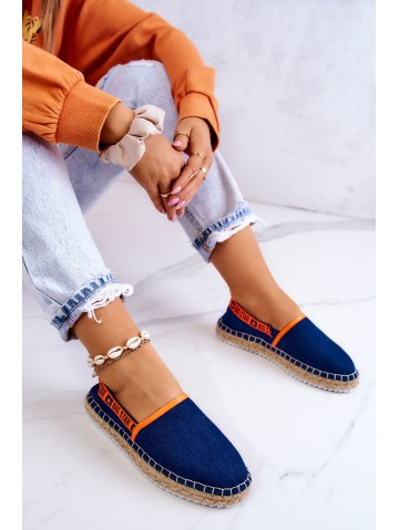 Užsegamos espadrilės Big Star JJ274877 Tamsiai mėlynos spalvos 2
