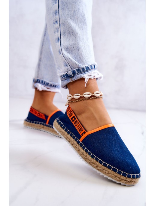 Slip-on espadrilles Big Star JJ274877 Navy blue Slip-on espadrilles Big Star JJ274877 Navy blue