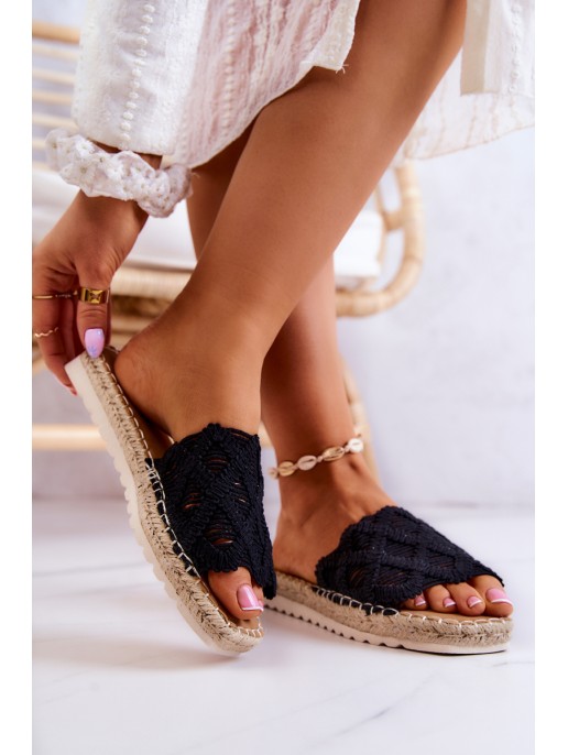 Light Women's Slippers Black Polly Light Women's Slippers Black Polly