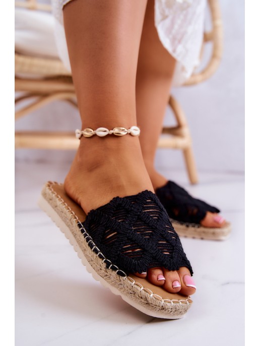 Light Women's Slippers Black Polly Light Women's Slippers Black Polly