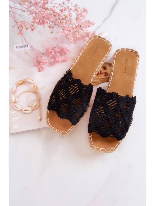 Light Women's Slippers Black Polly Light Women's Slippers Black Polly