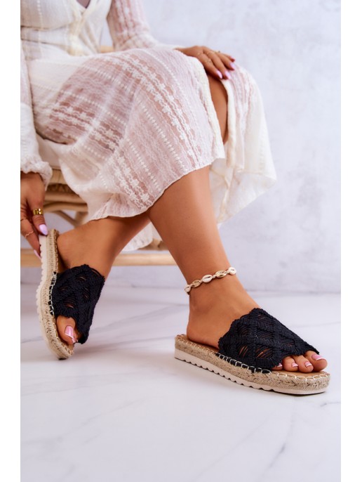 Light Women's Slippers Black Polly Light Women's Slippers Black Polly