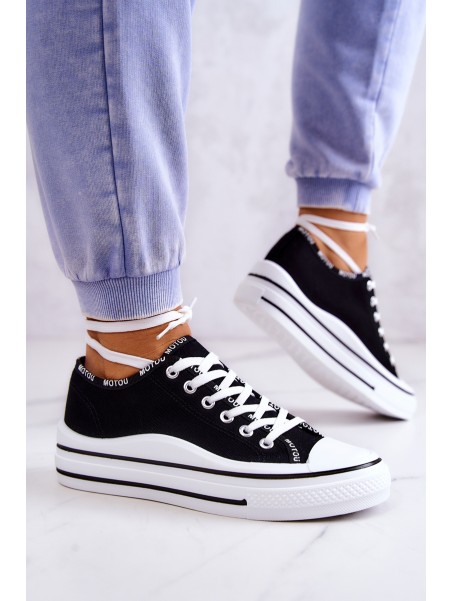 Moteriški surišti sportbačiai, juodi Menifee