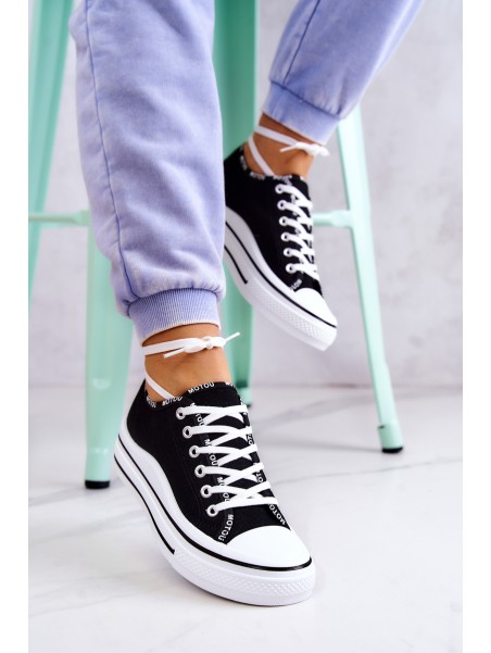 Moteriški surišti sportbačiai, juodi Menifee