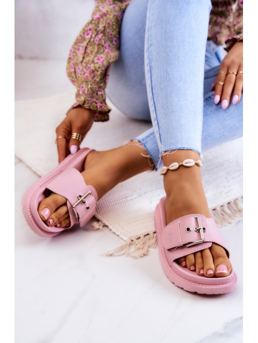 Klasikinės moteriškos šlepetės, didelė žvaigždė JJ274A308 rožinė Klasikinės moteriškos šlepetės, didelė žvaigždė JJ274A308 rožinė