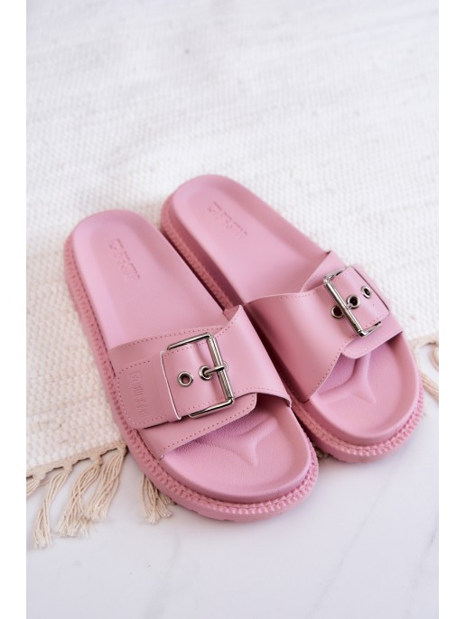 Klasikinės moteriškos šlepetės, didelė žvaigždė JJ274A308 rožinė Klasikinės moteriškos šlepetės, didelė žvaigždė JJ274A308 rožinė