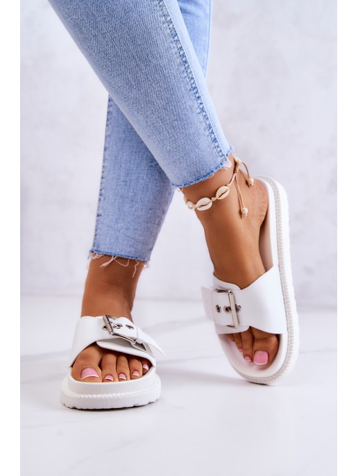 Classic Slippers Women's Big Star JJ274A309 White