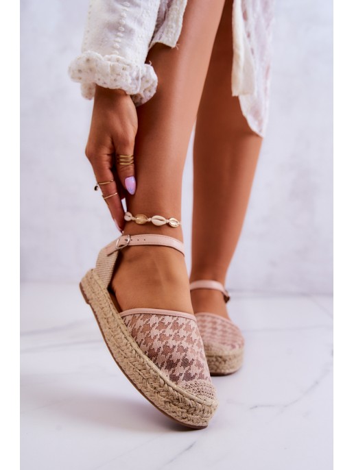 Women's Espadrilles With Buckle Nude Charlene Women's Espadrilles With Buckle Nude Charlene
