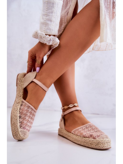 Women's Espadrilles With Buckle Nude Charlene Women's Espadrilles With Buckle Nude Charlene