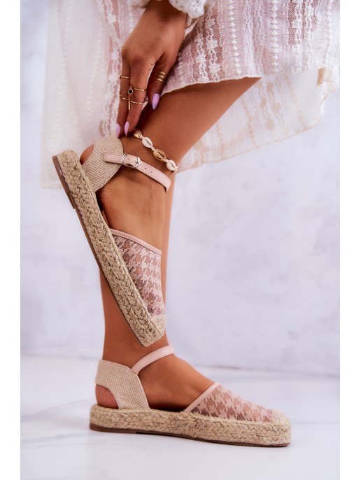 Women's Espadrilles With Buckle Nude Charlene Women's Espadrilles With Buckle Nude Charlene