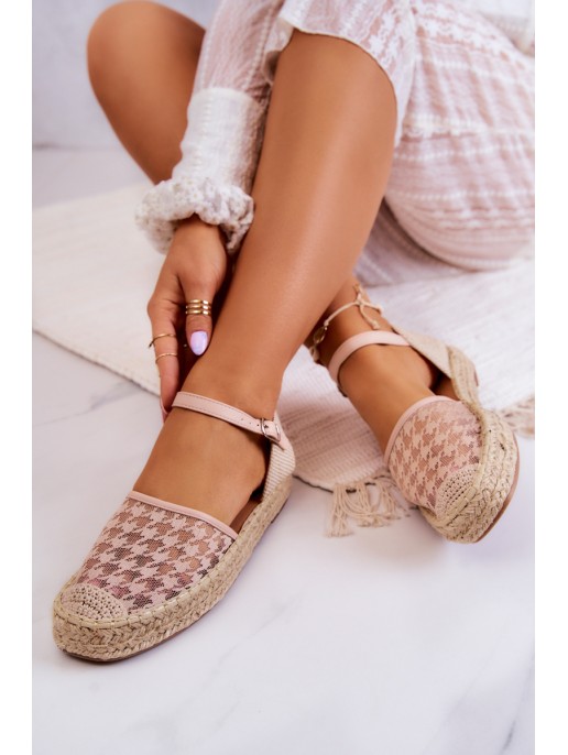 Women's Espadrilles With Buckle Nude Charlene Women's Espadrilles With Buckle Nude Charlene