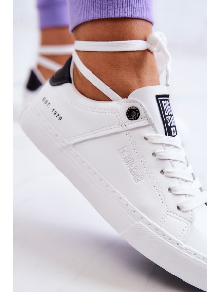 Odiniai sportbačiai Big Star JJ274211 balti ir juodi