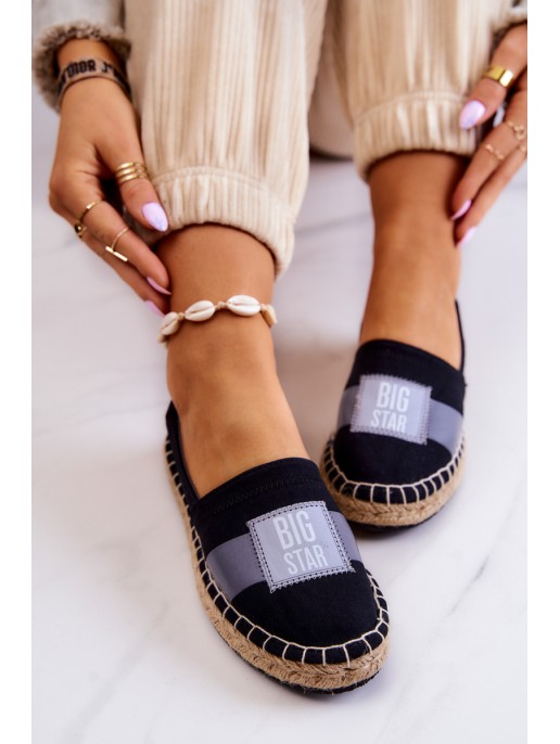 Women's Slip-On Espadrilles Big Star JJ274963 Black Women's Slip-On Espadrilles Big Star JJ274963 Black
