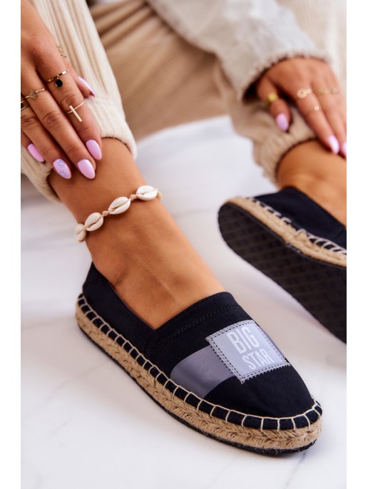 Women's Slip-On Espadrilles Big Star JJ274963 Black Women's Slip-On Espadrilles Big Star JJ274963 Black