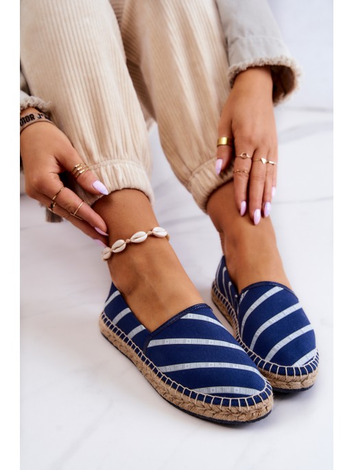 Women's Classic Espadrilles Big Star JJ274960 Navy blue Women's Classic Espadrilles Big Star JJ274960 Navy blue