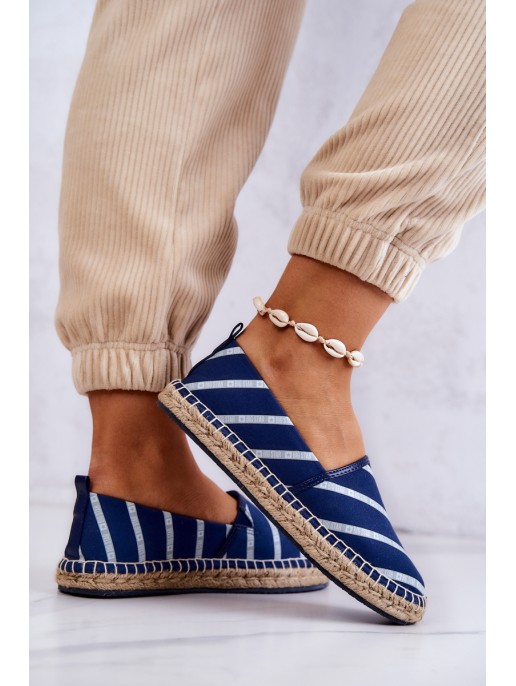 Women's Classic Espadrilles Big Star JJ274960 Navy blue Women's Classic Espadrilles Big Star JJ274960 Navy blue