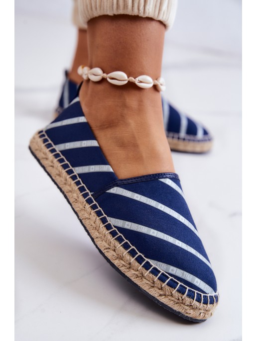 Women's Classic Espadrilles Big Star JJ274960 Navy blue Women's Classic Espadrilles Big Star JJ274960 Navy blue