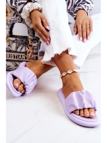 Women's Classic Slippers Purple Feline 2
