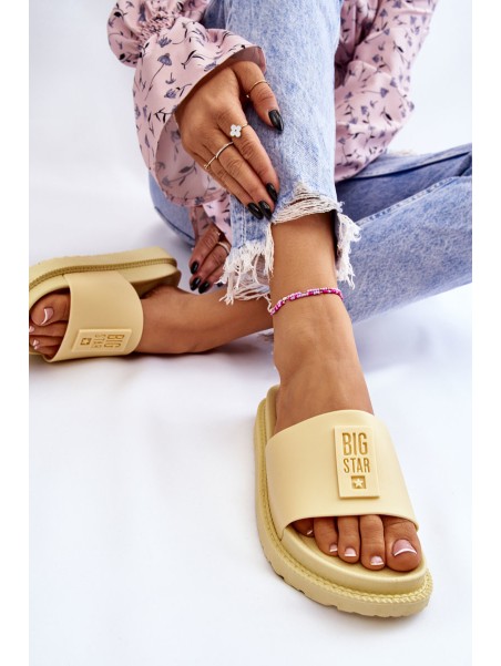 Women's Slippers Big Star LL274427 Yellow
