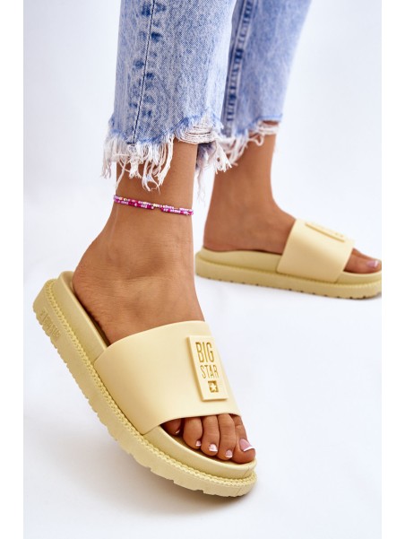 Women's Slippers Big Star LL274427 Yellow
