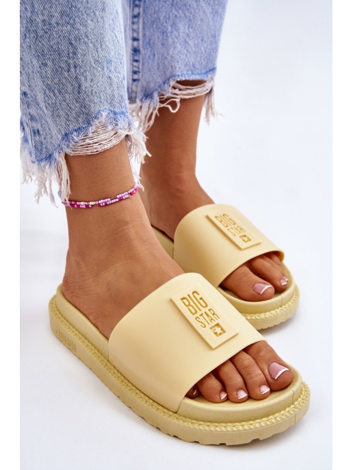 Women's Slippers Big Star LL274427 Yellow Women's Slippers Big Star LL274427 Yellow