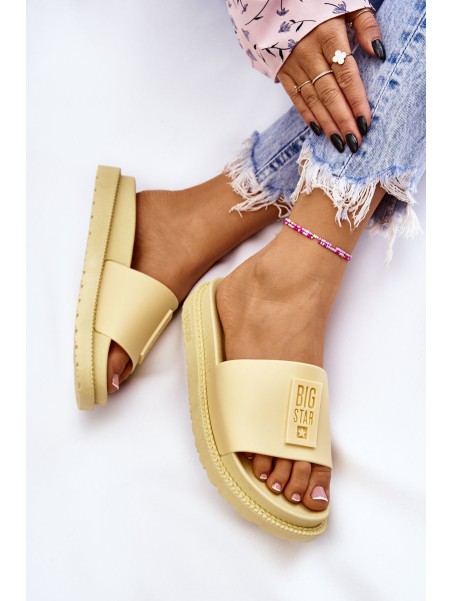 Women's Slippers Big Star LL274427 Yellow