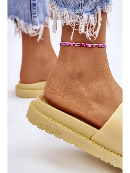 Women's Slippers Big Star LL274427 Yellow