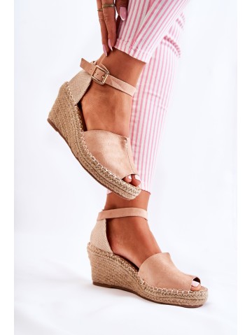 Comfortable Women's Sandals On Wedge Light pink Dellia 2