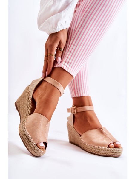 Comfortable Women's Sandals On Wedge Light pink Dellia