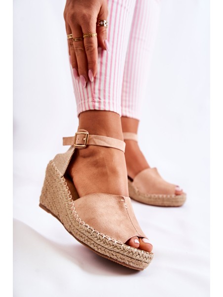 Comfortable Women's Sandals On Wedge Light pink Dellia