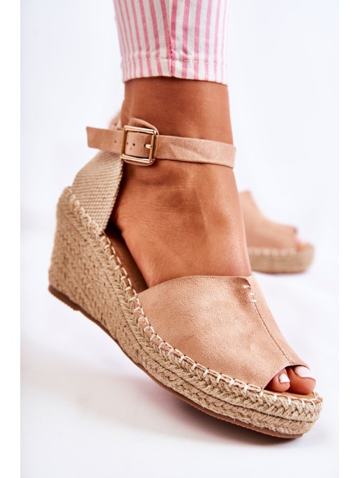 Comfortable Women's Sandals On Wedge Light pink Dellia