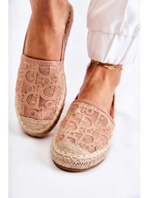 Classic Women's Espadrilles Openwork Nude Catris Classic Women's Espadrilles Openwork Nude Catris